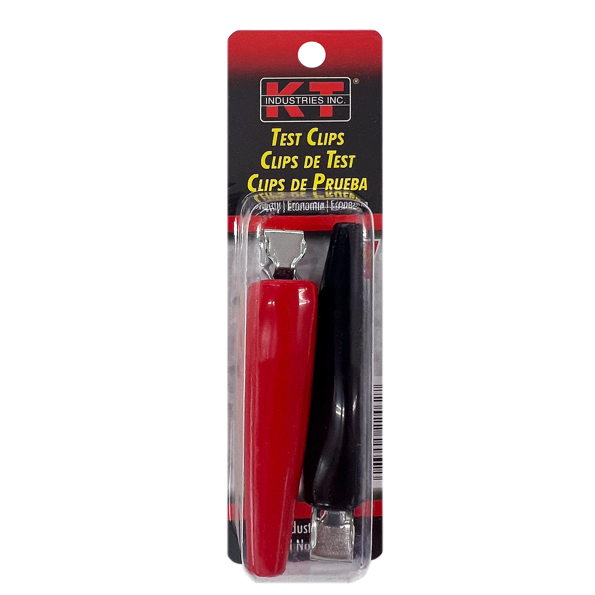 K-T Industries Electrical Economy Test Clips — 2in. Length, 10 Amp, 3/4in. Jaw Opening, Model# 2-2462
